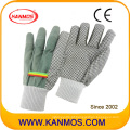 White Knitted PVC Dots Industrial Safety Work Luvas de algodão (41007)